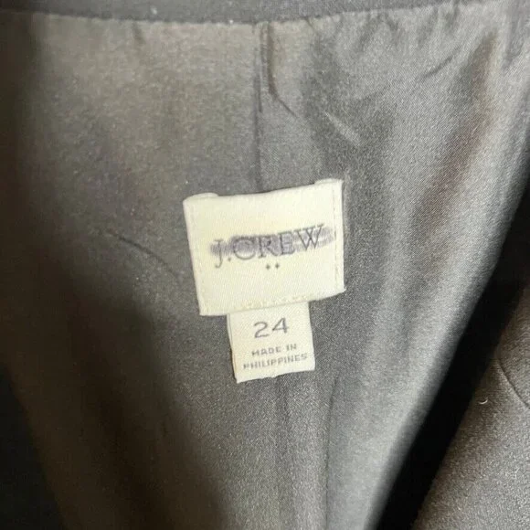 J.Crew $198 Womens One Button Blazer in Black Size 24 BO597 - Picture 6 of 8